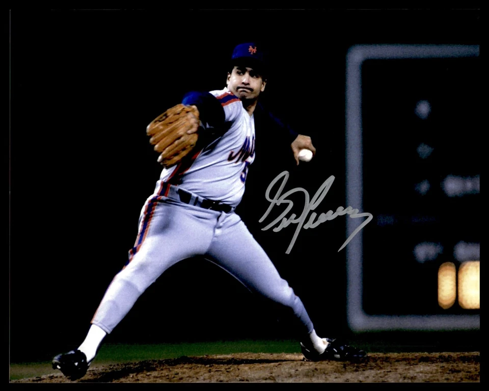 FOTO 8X10 FIRMADA POR SID FERNANDEZ - NEW YORK METS Foto 1 de 1