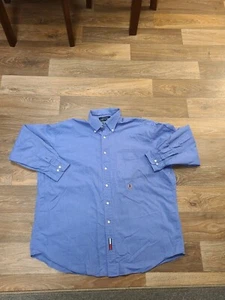 Tommy Hilfiger Button Up Shirt XL Light Blue Adult Size XL Long Sleeve Shirt - Picture 1 of 5