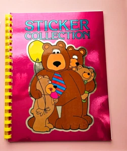 Rare Vintage 80s BJ Decal Specialties Mylar Foil Teddy Bear Sticker Album Unused - Picture 1 of 5
