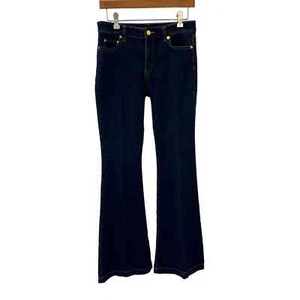Michael Kors Selma Flare dunkelblaue Jeans Größe 6 gebraucht Top Zustand - Bild 1 von 12