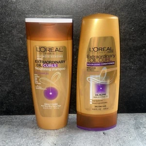 2 Pack L'Oreal Extraordinary Oil Curl Nourishing SHAMPOO conditioner 12.6 oz - Picture 1 of 1