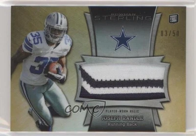 2013 Bowman Sterling Gold Refractor /50 Joseph Randle #BSJRR-JR Jumbo Patch RC - Image 1 of 2