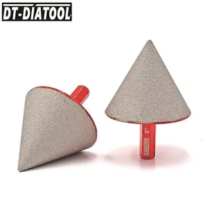 Broca de fresado de cono de vástago hexagonal DT-DIATOOL 2 piezas brocas de fresado de dedo de bisel de diamante de 2" - Imagen 1 de 8