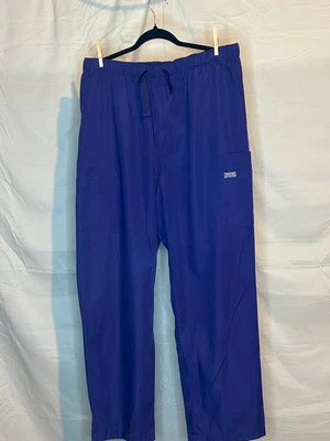 Cherokee Workwear #4000-Galaxy Blue. Men's Drawstring Cargo Pant. Live Chat for  - Image 1 of 2