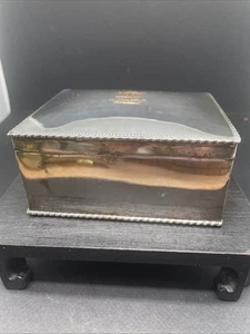 Silverplate English Box w Lid Vintage - Picture 1 of 8