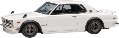 Make Up VISION VM244B 1/43 Skyline 2000 GT-R KPGC10 1971 White with Spoiler - Image 1 of 4