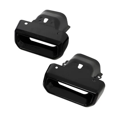 Exhaust Tips / Bezels Gloss Black For Chevy Silverado 1500 GMC Sierra 1500 19-23 - Image 1 of 4