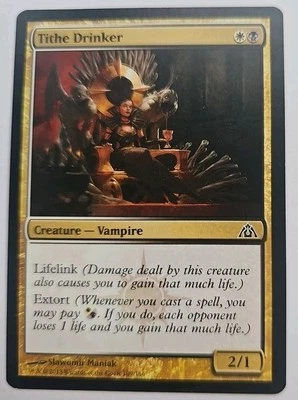 MTG Magic The Gathering Card Tithe Drinker Creature Vampire Dragon's Maze 2013 - Image 1 of 2