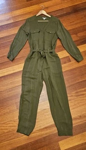 COUNTRY ROAD Jumpsuit Khaki Green Size 12 M GUC - Picture 1 of 6