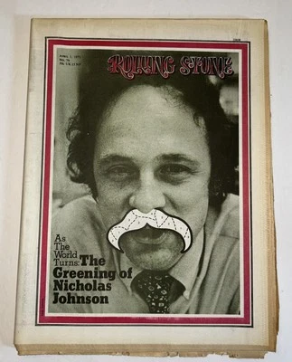 Rolling Stone April 1, 1971 Nicholas Johnson Cover Captain Beefheart Centerfold - Image 1 of 3