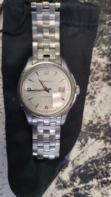 HAMILTON Jazzmaster Viewmatic H325150 Hombre Automático Blanco Plata 2824-2 Foto 1 de 4