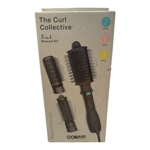 Conair The Curl Collective 3-in-1 Blowout Kit, 3 Interchangeable - Picture 1 of 5