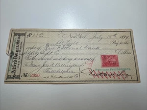R164 - American Felt Company - giro bancario - Nueva York NY - 1899 - Imagen 1 de 1