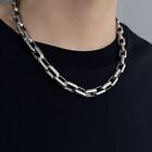 Titanium Steel Man Necklace Silver Color Layered Necklace Body Chain  Men
