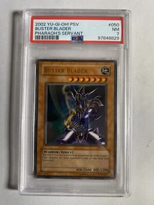 2002 YUGIOH Buster Blader PSV-050 Ultra Rare PSA 7 - Picture 1 of 2