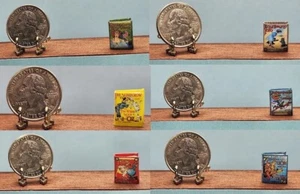 1:24 SCALE MINIATURE 6 BOOK SET OZ LITTLE WIZARD BAUM  HALF SCALE - Picture 1 of 19