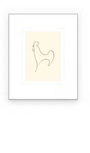 Der HAHN - Le Coq-Detail Picasso Pablo 50x60 Kunstdruck Poster Plakat Bild - Picture 1 of 1