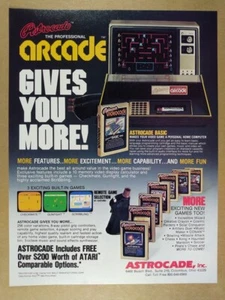 1982 Bally Astrocade Video Game Home Computer vintage print Ad - Picture 1 of 1