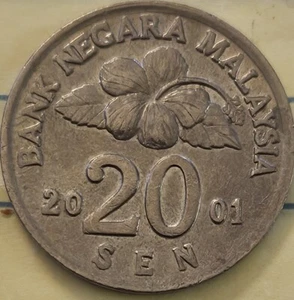 Malaysia 20 Sen 2001 XF - Picture 1 of 2