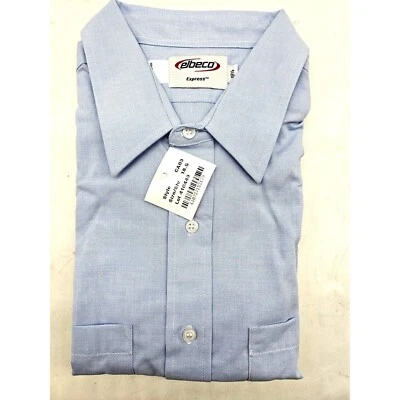 Elbeco Uniform Shirt New Light Blue Short Sleeve Size 18.5 — 第 1/4 张图片