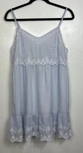 Joie Striped Cotton Embroidered Sleeveless Mini Sundress Size M - Picture 1 of 6