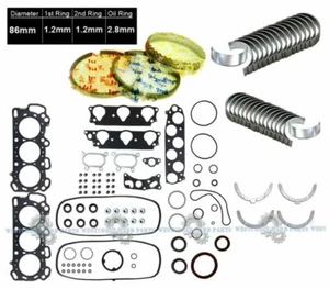 03-07 HONDA ACCORD 3.0L J30A4 J30A5 SOHC 24V METAL FULL SET *ENGINE RE-RING KIT* - Picture 1 of 10