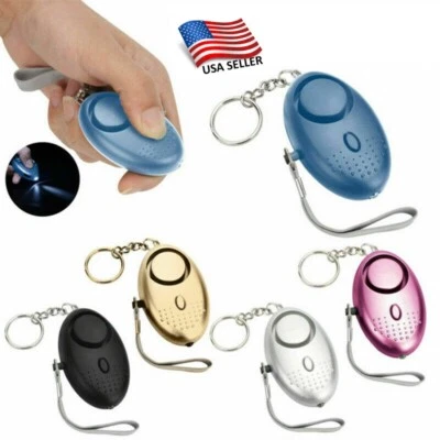 Safe Sound Personal Alarm Keychain With LED Light 140DB Emergency Women Defense - Image 1 of 2