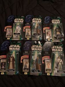 Star Wars POTF Power of the Force Episode 1 Flashback Photo LOT 6 Figures 1998