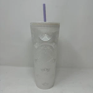 Starbucks 2023 Spring White Mermaid Cold Cup Tumbler 24oz NEU - Bild 1 von 6