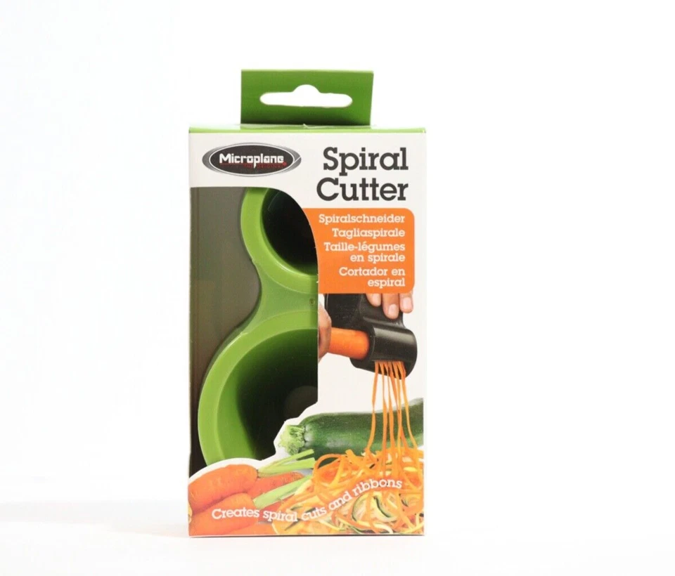 Cortador de verduras en espiral Microplane doble rebanada calabacín zanahorias nuevo en caja Foto 1 de 4