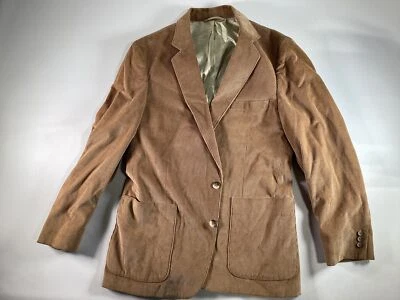 Blazer Abrigo Deportivo Hombre Marrón Pana Algodón 44R Usado en Excelente Condición Foto 1 de 4