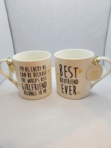Home Essentials Boyfriend Girlfriend Coffee Mug Set - Picture 1 of 4