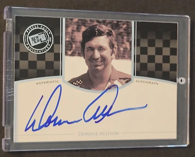 2009 Press Pass Donnie Allison Legends Authentics Gold Autograph Auto - Image 1 of 4