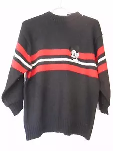 Disney Mickey Unlimited Pullover schwarz Wollmischung bestickt Gr. M 3/4 Arm - Bild 1 von 5