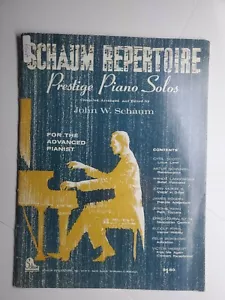 Schaum Repertoire - Prestige Piano Solo for the Advanced Pianist 1962 - Picture 1 of 4