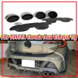 US 2019-2021 Fits TOYOTA Corolla Auris 12th 5DR Hatchback Rear Dual Exhaust Tip - Bild 1 von 1