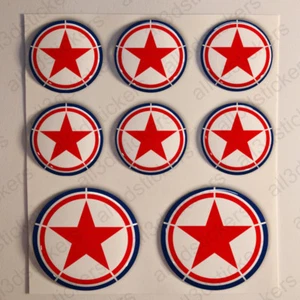 Pegatinas de Corea del Norte Roundel Cockade 3D Resina Cúpula Adhesivo de la Fuerza Aérea - Imagen 1 de 1
