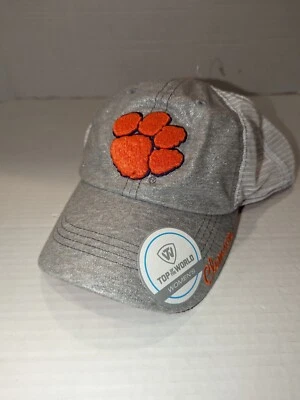 Clemson Tigers Hat Women Snap Back Logo Mesh University Top Of The World NEW - Image 1 of 4