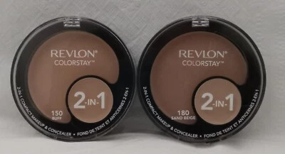 One Revlon Colorstay 2in1 Compact Makeup&Concealer U Pick: 150Buff/180 SandBeige - Image 1 of 4