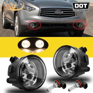 Par de luces antiniebla de fábrica para Nissan Versa 2007-2012 lentes transparentes izquierda y derecha - Imagen 1 de 10