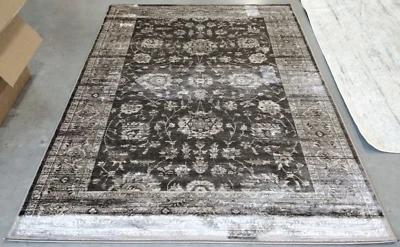 BROWN / IVORY 5'-1" X 7'-7" Damaged Rug, Reduced Price 1172721494 VTG431B-5 - Image 1 of 3