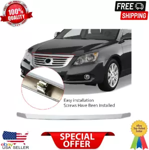 Front Grille Hood Molding Silver Plastic For 2005-10 Toyota Avalon High Quality - Picture 1 of 13