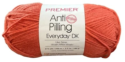 Premier Yarns Anti-Pilling Everyday DK Solids Yarn “Terra Cotta” Skein 3.5 Oz - Image 1 of 3
