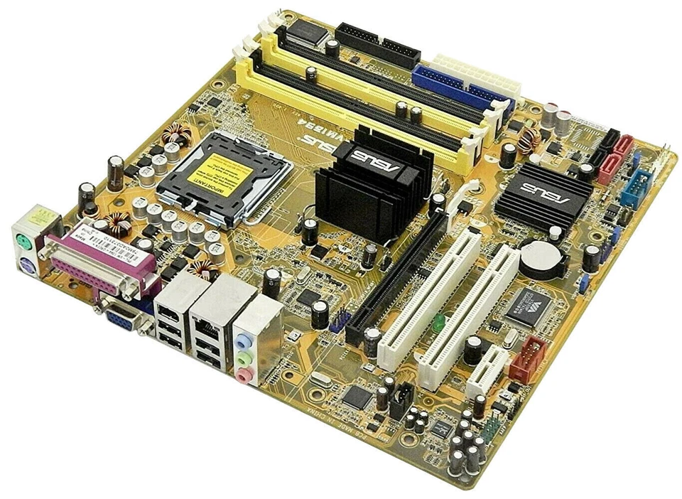ASUS P5L-VM1394 s775 DDR2 Pcie PCI USB SATA IEEE1394 D-Sub - Imagen 1 de 1