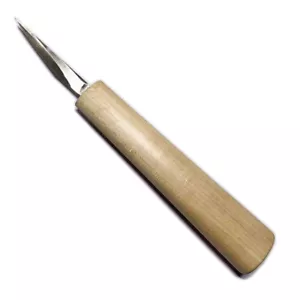 1x Cuchillo de talla de violín F agujero afilado talla hoja fija herramienta de luthier para hacer violín - Imagen 1 de 5