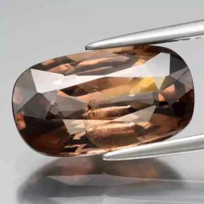 4.51 Ct Natural Champagne Zircon Unheated Combodia Long Cushion Loose Gemstone - Image 1 of 2