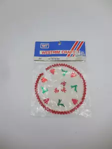 Vintage Westrim Crafts 4 1/2" Felt Tree Skirt Miniature NIP - Picture 1 of 3