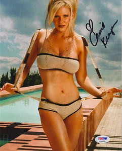 CARRIE KEAGAN MODEL & ACTRESS SIGNED STUNNING BIKINI PHOTO PSA - Picture 1 of 2