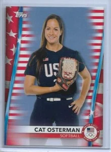 RARE 2020 TOPPS OLYMPICS CAT OSTERMAN "STARS" CARD #70 ~ /299 USA SOFTBALL 2021 - Picture 1 of 2