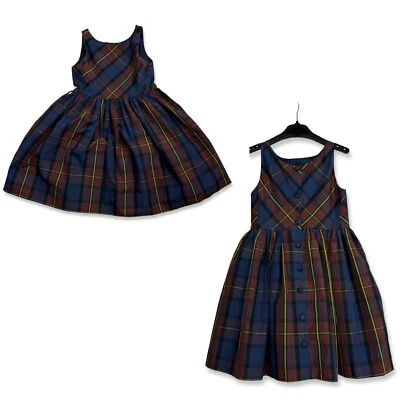 Polo Ralph Lauren Girls Dress Tartan Check 6 Y - Image 1 of 4